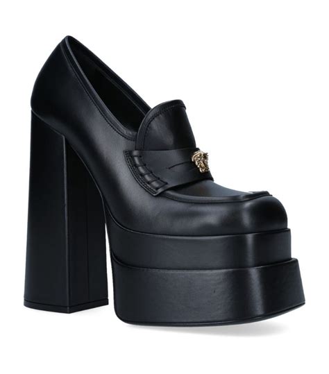 versace shoes loafers sale|versace intrico platform loafers.